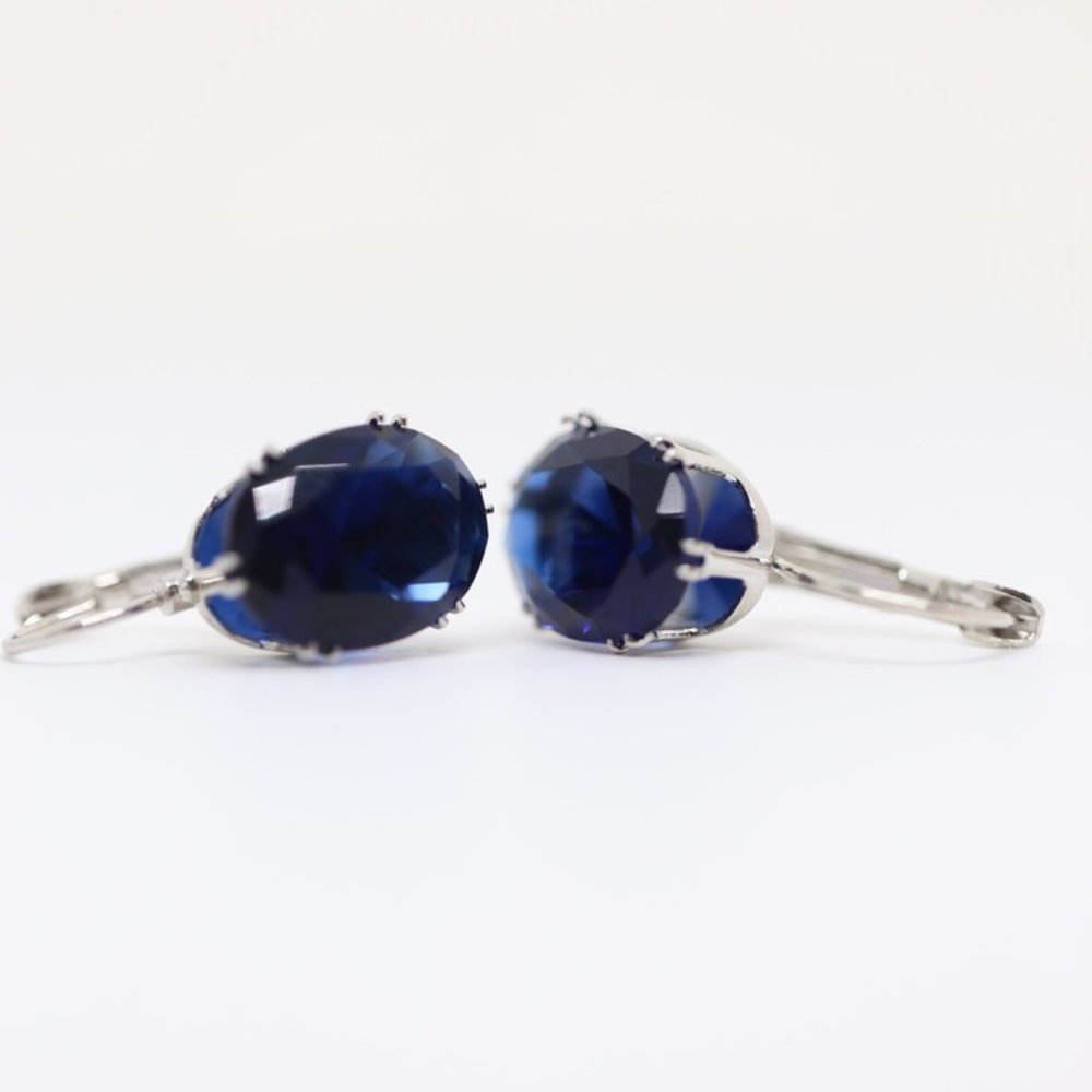 18k Gold Dipped White, Champagne or Blue Topaz - Picture 4 of 15